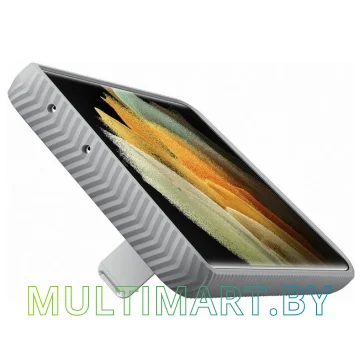 Чехол Samsung Protective Standing Cover для Galaxy S21 Ultra (серый) картинка 2